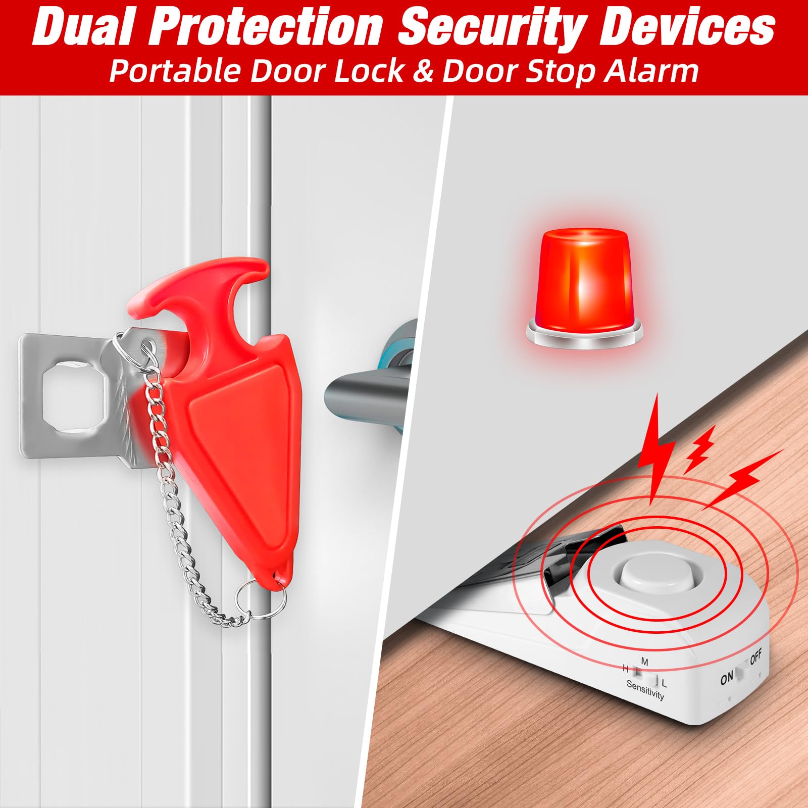 Portable Door Stop Alarm Trave - огляд і ціна Door Stop Alarm