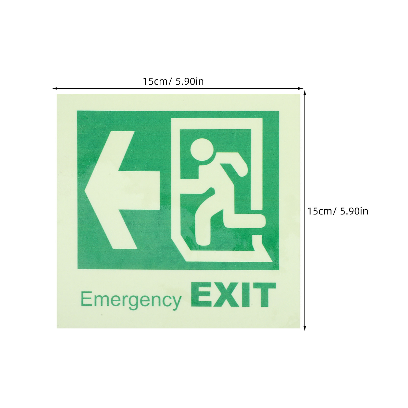 Self Adhesive Luminous Emergen - огляд і ціна Emergency Exit Sign