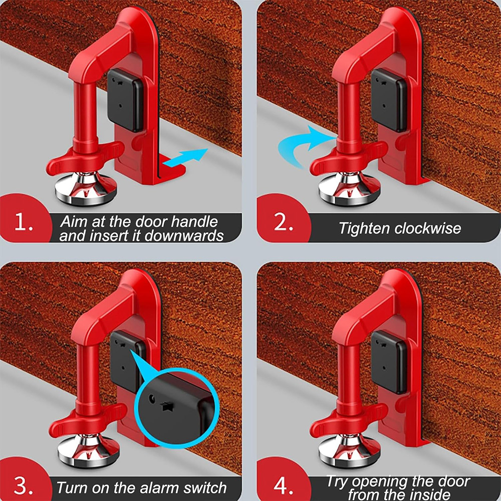 Battery Powered Alarm Door Sto - огляд і ціна Door Stop Alarm