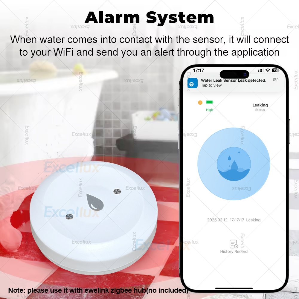 Ewelink Zigbee 3.0 Water Senso - огляд і ціна Water Alarm Sensor