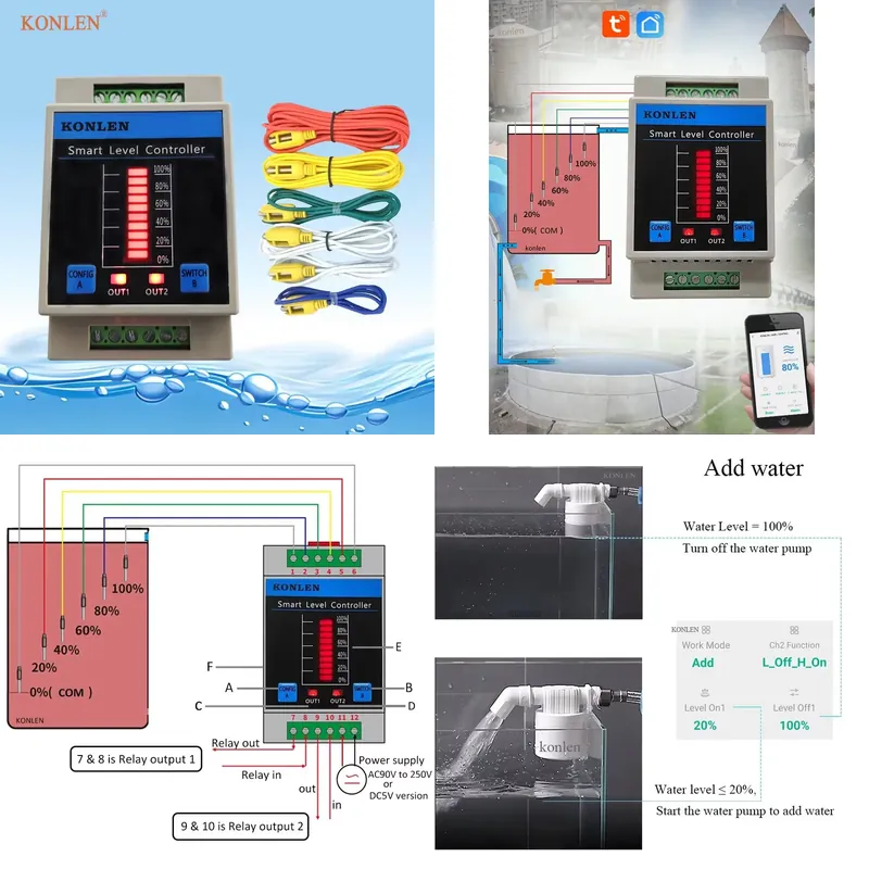 KONLEN Water Level Sensor WIFI - огляд і ціна Water Alarm Sensor