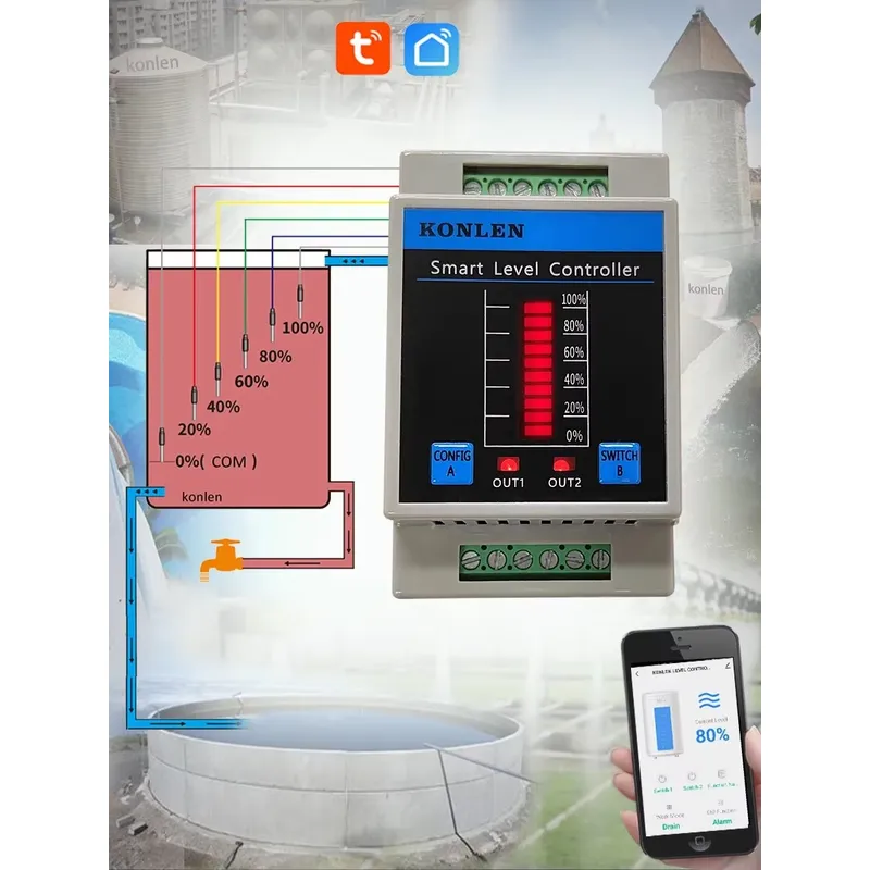 KONLEN Water Level Sensor WIFI - огляд і ціна Water Alarm Sensor