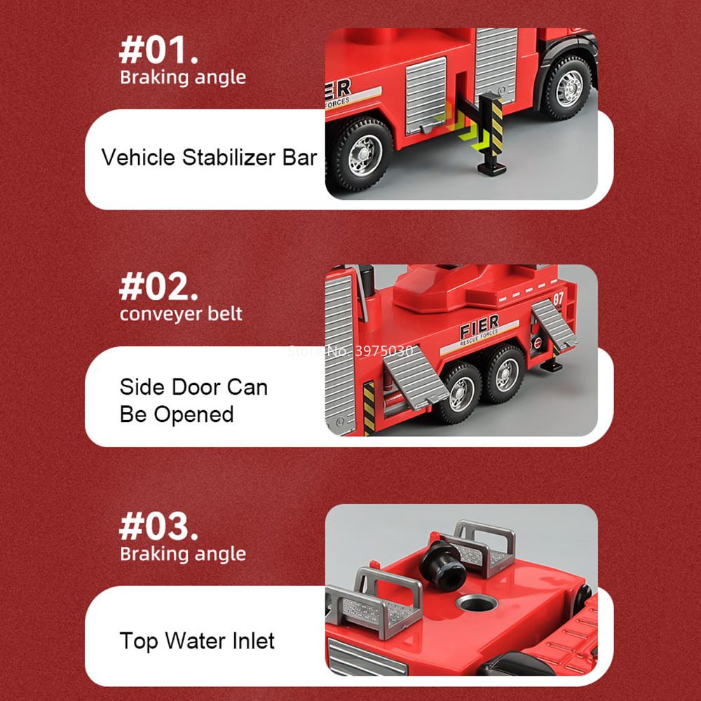 1:32 Scale Fire Engine Model C - огляд і ціна Fire Escape Ladder