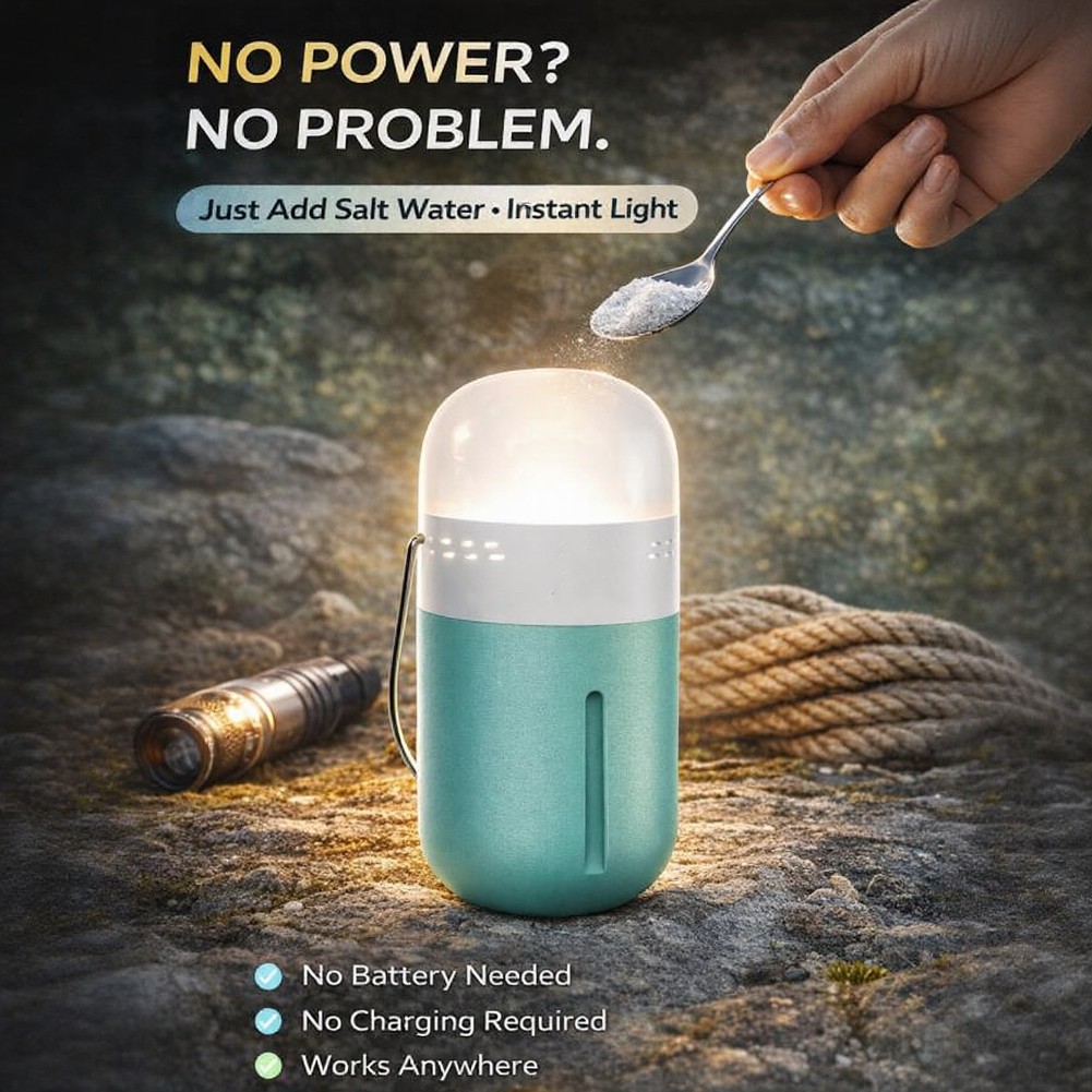 Portable Saline Lamp Compact 6 - огляд і ціна Power Outage Light