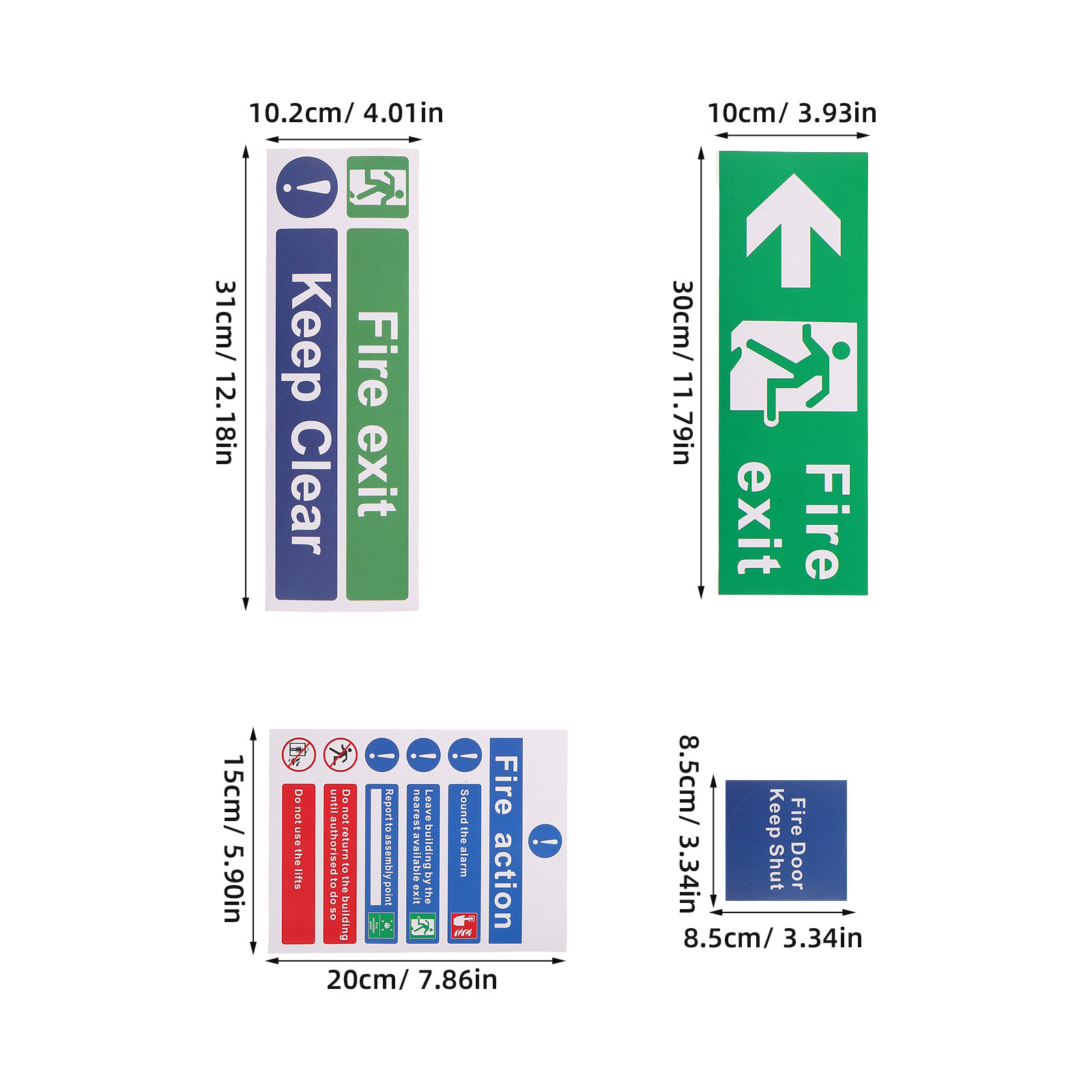21Pcs Public Safety Exit Signs - огляд і ціна Emergency Exit Sign